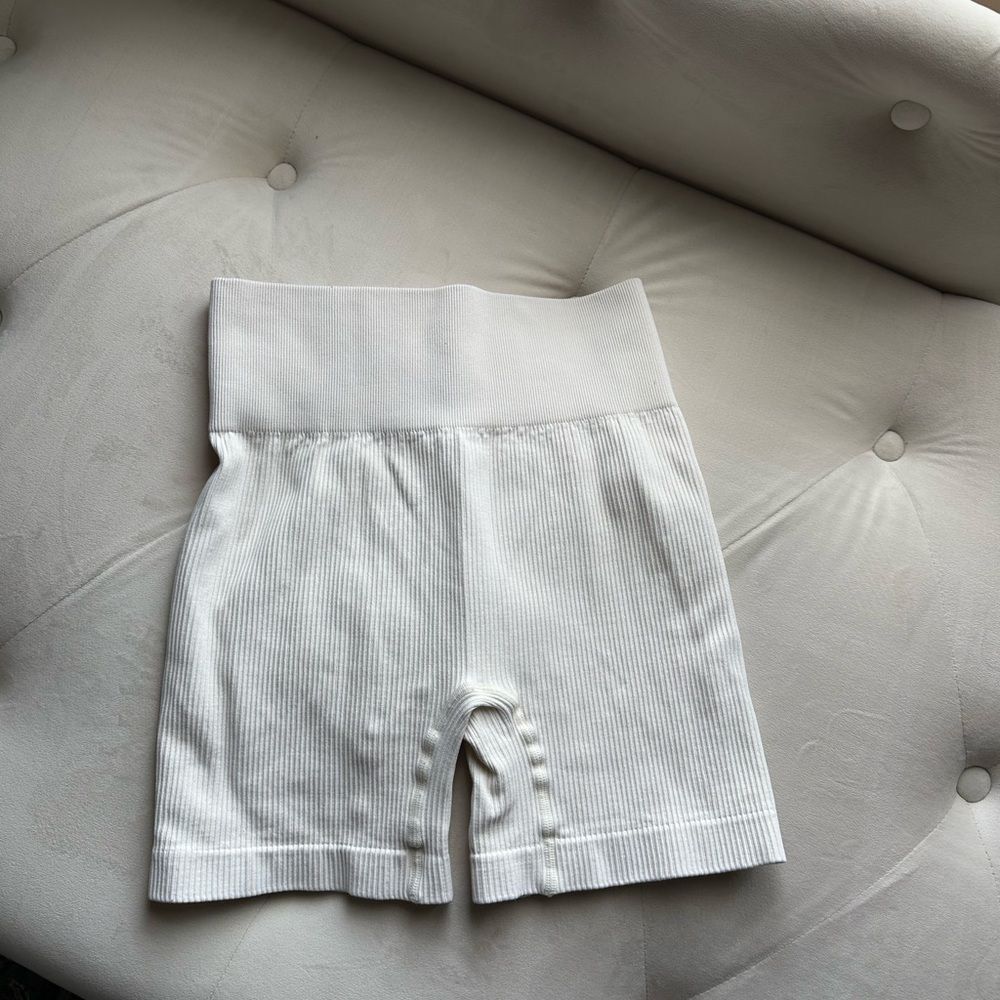 Cream Gym Shorts